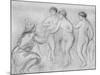 'Judgment of Paris' c1913-Edgar Degas-Mounted Giclee Print