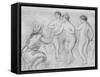 'Judgment of Paris' c1913-Edgar Degas-Framed Stretched Canvas