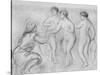 'Judgment of Paris' c1913-Edgar Degas-Stretched Canvas