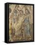 Judgment of Paris, Detail of Hera, Athena and Aphrodite, from Antakya, Mosaic-null-Framed Stretched Canvas