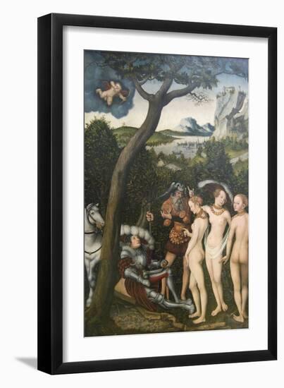 Judgment of Paris-Lucas Cranach the Elder-Framed Art Print