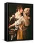 Judith and Her Maidservant (Judith with Holofernes Head)-Artemisia Gentileschi-Framed Stretched Canvas