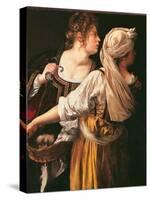 Judith and Her Maidservant (Judith with Holofernes Head)-Artemisia Gentileschi-Stretched Canvas