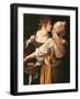 Judith and Her Maidservant (Judith with Holofernes Head)-Artemisia Gentileschi-Framed Premium Giclee Print