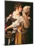 Judith and Her Maidservant (Judith with Holofernes Head)-Artemisia Gentileschi-Mounted Premium Giclee Print