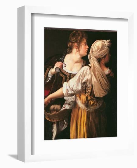 Judith and Her Maidservant (Judith with Holofernes Head)-Artemisia Gentileschi-Framed Giclee Print