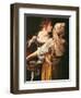 Judith and her Maidservant (Judith with Holofernes head)-Artemisia Gentileschi-Framed Art Print