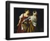 Judith and Her Maidservant with the Head of Holofernes-Orazio Gentileschi-Framed Giclee Print