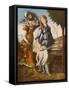 Judith and Her Servant with the Head of Holofernes-Sandro Botticelli-Framed Stretched Canvas