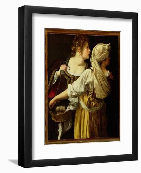 Judith and Her Servant-Artemisia Gentileschi-Framed Giclee Print