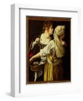 Judith and Her Servant-Artemisia Gentileschi-Framed Giclee Print