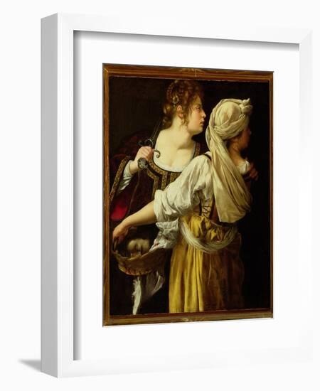 Judith and Her Servant-Artemisia Gentileschi-Framed Giclee Print