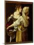 Judith and Her Servant-Artemisia Gentileschi-Mounted Giclee Print