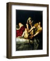 Judith and Holofernes, 1612-21-Artemisia Gentileschi-Framed Giclee Print