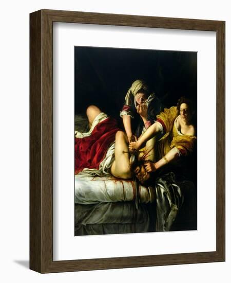 Judith and Holofernes, 1612-21-Artemisia Gentileschi-Framed Giclee Print