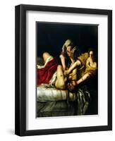 Judith and Holofernes, 1612-21-Artemisia Gentileschi-Framed Giclee Print