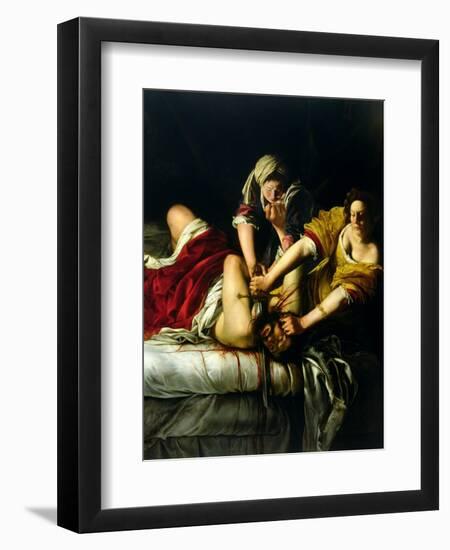 Judith and Holofernes, 1612-21-Artemisia Gentileschi-Framed Giclee Print