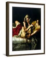 Judith and Holofernes, 1612-21-Artemisia Gentileschi-Framed Giclee Print