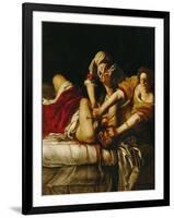 Judith and Holofernes, Around 1620-Artemisia Gentileschi-Framed Premium Giclee Print