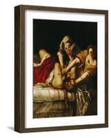 Judith and Holofernes, Around 1620-Artemisia Gentileschi-Framed Giclee Print