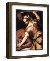 Judith and Holofernes, C.1554-Giorgio Vasari-Framed Giclee Print