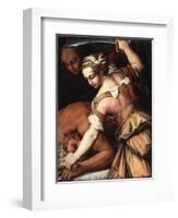 Judith and Holofernes, C.1554-Giorgio Vasari-Framed Giclee Print