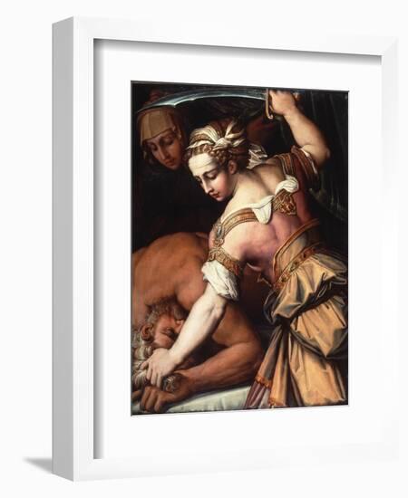 Judith and Holofernes, C.1554-Giorgio Vasari-Framed Giclee Print