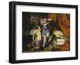 Judith and Holofernes, c.1577-Jacopo Robusti Tintoretto-Framed Giclee Print