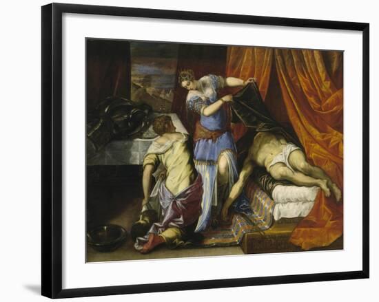 Judith and Holofernes, c.1577-Jacopo Robusti Tintoretto-Framed Giclee Print