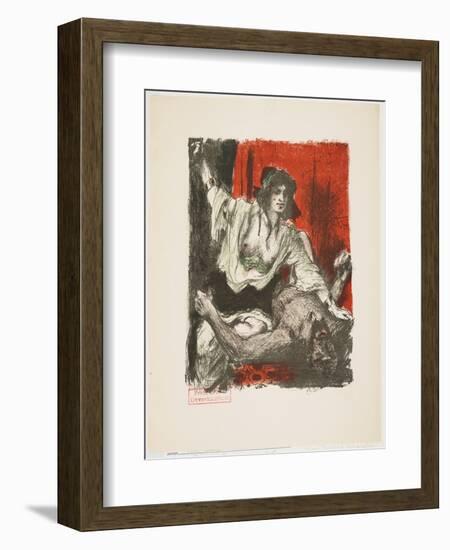 Judith and Holofernes, from Das Buch Judith (The Book of Judith), 1910-Lovis Corinth-Framed Giclee Print