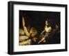 Judith and Holofernes (Judith Kills Holofernes, Assyrian General of Nebuchadnezzar)-Valentin de Boulogne-Framed Giclee Print