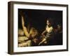 Judith and Holofernes (Judith Kills Holofernes, Assyrian General of Nebuchadnezzar)-Valentin de Boulogne-Framed Giclee Print