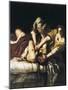 Judith and Holofernes-Artemisia Gentileschi-Mounted Art Print