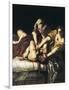 Judith and Holofernes-Artemisia Gentileschi-Framed Art Print