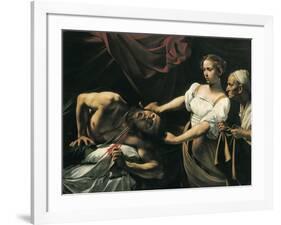 Judith and Holofernes-Caravaggio-Framed Art Print