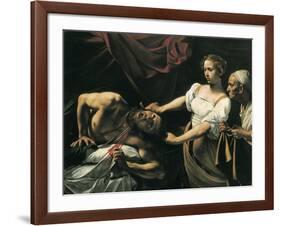 Judith and Holofernes-Caravaggio-Framed Art Print