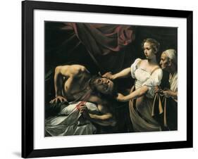 Judith and Holofernes-Caravaggio-Framed Art Print