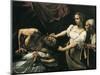 Judith and Holofernes-Caravaggio-Mounted Art Print