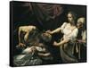 Judith and Holofernes-Caravaggio-Framed Stretched Canvas