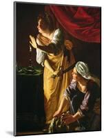 Judith and Maidservant with the Head of Holofernes, c.1625-Artemisia Gentileschi-Mounted Premium Giclee Print