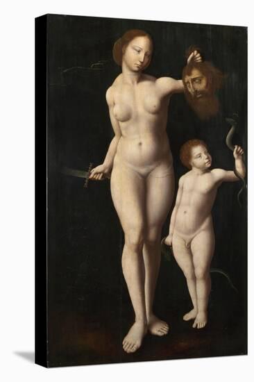 Judith and the Infant Hercules, C. 1525-Meister der Mansi-Magdalena-Stretched Canvas