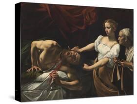 Judith Beheading Holofernes-Caravaggio-Stretched Canvas