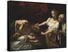 Judith Beheading Holofernes-Caravaggio-Framed Stretched Canvas