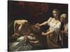 Judith Beheading Holofernes-Caravaggio-Stretched Canvas