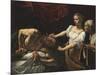 Judith Beheading Holofernes-Caravaggio-Mounted Art Print