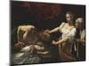 Judith Beheading Holofernes-Caravaggio-Mounted Art Print