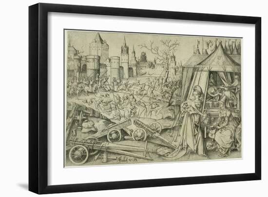 Judith, C.1495 (Engraving on Ivory Laid Paper)-Israhel van, the younger Meckenem-Framed Giclee Print