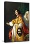 Judith holding head of Holofernes-Cristofano Allori-Framed Stretched Canvas