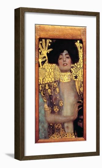 Judith I-Gustav Klimt-Framed Art Print