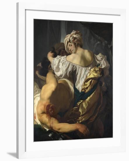 Judith in the Tent of Holofernes, C. 1622-Johann Liss-Framed Giclee Print